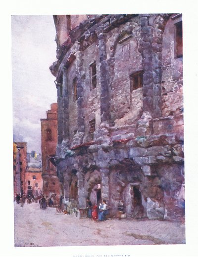 Teatro di Marcello, da Roma pubblicato da A & C Black Ltd, 1925 da Alberto Pisa